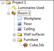Decoration object in the project tree