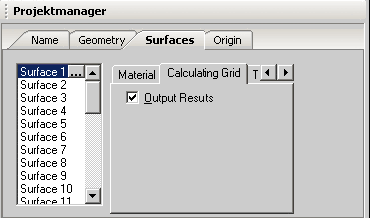 Calculating grid and furniture surface output