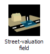 Calculation surface Street-valuation field