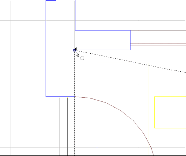 Drag the corners to align the room with the drawing
